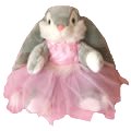 Adorable Rabbit with large floppy ears and a pink nose dressed in a Fairy outfit.  This is sure to bring a smile to anyone feeling under the weather. A great get well soon gift idea.
**This outfit will fit all 38/39cm teddy bears including Build-a-Bear and Bear Factory teddy bears.