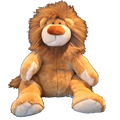 This is one cool cat.  Friendly lion with wild mane is sure to be a hit.