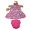 Bright pink dress with bunny print and matching pink bloomers.
Great outfit for the teddy bear going on holidays.