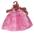 Fabulous Pink dress, satin ribbon and bows throughout, ribbon shoulder straps.  Beautiful gift for birthdays, debs, graduations.
**This outfit will fit all 38/39cm teddy bears including Build-a-Bear and Bear Factory teddy bears.