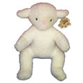 This lamb is soft with slightly textured fur.  A lovely gift. Sure to bring EWE many years of joy.