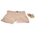 Team these beige pants or shorts up with any of the fleece jackets for your teddy and he will look really smart.