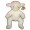 This lamb is soft with slightly textured fur.  A lovely gift. Sure to bring EWE many years of joy.