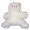This beautiful pink nose teddy bear is soft and cuddly and fluffy white. An ideal gift for new born baby, communion, get well, anniversary, thank you, mothers day, best friend, happy birthday.